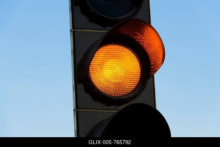 Yellow traffic light, Baden-Württemberg, Germany-stock-foto
