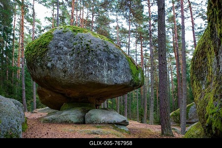 Granite rock, Blockheide-Gmünd Nature Park, Gmünd, Waldviertel, Lower Austria, Austria-stock-foto