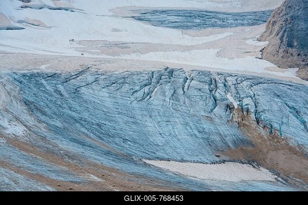 Glacier, Marmolada glacier, Ghiacciaio della Marmolada, Marmolada, Dolomites, Trentino Province, Province of South Tyrol, Italy-stock-foto