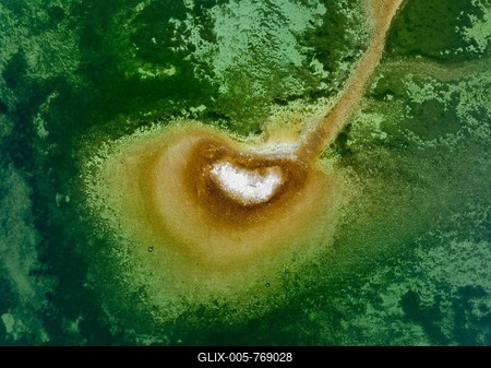 Aerial view, top down view of a shoal due to low water, drought, danger to shipping traffic, on the horizon the Mettnau peninsula near Radolfzell on Lake Constance, Reichenau Island, district of Constance, Baden-Württemberg, Germany-stock-foto