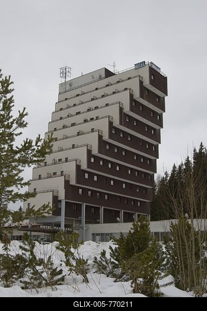 Hotel Panorama, Strbske Pleso, Slovakia, Europe-stock-foto