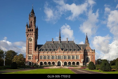 Peace Palace, The Hague, Holland, Netherlands-stock-foto