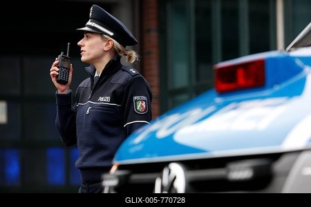 Press conference for the new digital radios of the NRW Police, the entire police force in NRW should be equipped with digital radio by 2014, Duesseldorf, North Rhine-Westphalia, Germany, Europe-stock-foto