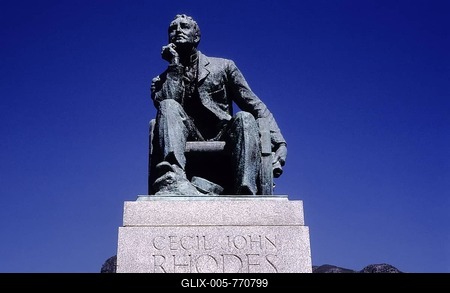 Memorial of Cecil Rhodes in front of the University of Cape Town, UCT, South Africa, Africa-stock-foto