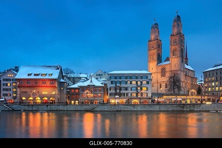 Zurich Old Town, Switzerland-stock-foto