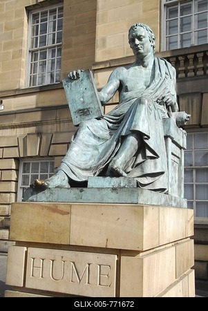 Monument for David Hume, Edinburgh, Scotland-stock-foto