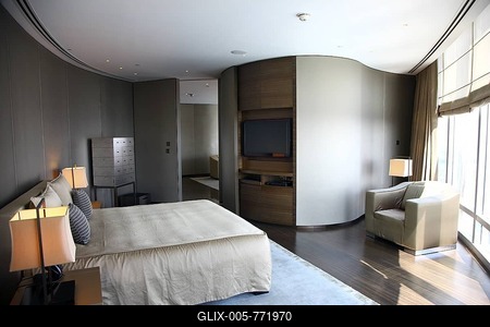 Suite in the Armani Hotel in the Burj Khalifa, Dubai, United Arab Emirates, Middle East-stock-foto