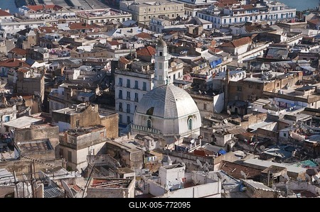 View over the Unesco World Heritage site, the Kasbah, historic district of Algiers, Algeria, Africa-stock-foto
