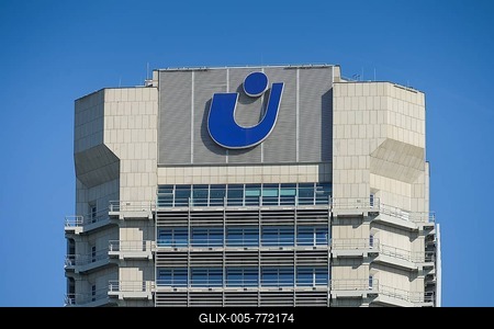 Union Investment high-rise, Wiesenhüttenstraße, Frankfurt am Main, Hesse, Germany-stock-foto