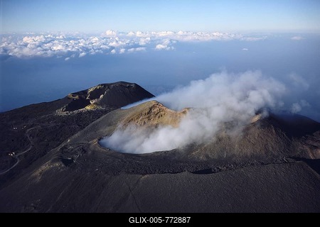 Mount Etna, 3340 m, Sicily, Italy, Europe-stock-foto