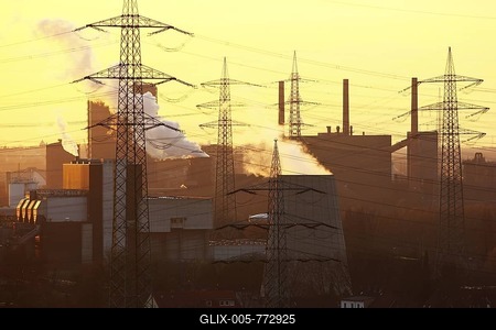 Waste-to-energy-plant Essen-Karnap, RWE Power AG, Essen, Ruhr Area, North Rhine-Westphalia, Germany, Europe-stock-foto