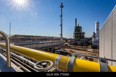 Hydrogen production plant of Lime tree AG, Leuna, Germany-stock-foto