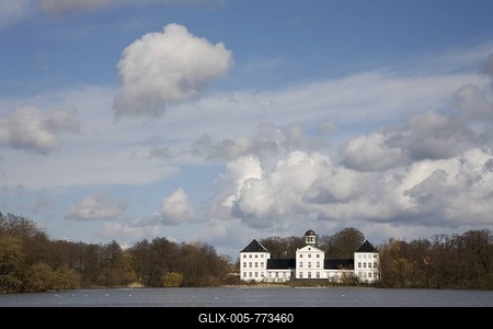 Summer residency of the royal family, Gravenstein, South Jutland, Denmark-stock-foto