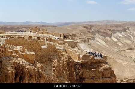 Jewish Masada Fortress, UNESCO World Heritage Site, West Bank, Israel, Middle East-stock-foto