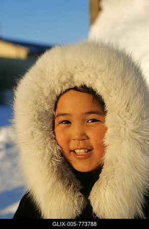 Inuit from Nuiqsut, on the coast of the Arctic Ocean in the far north of Alaska-stock-foto
