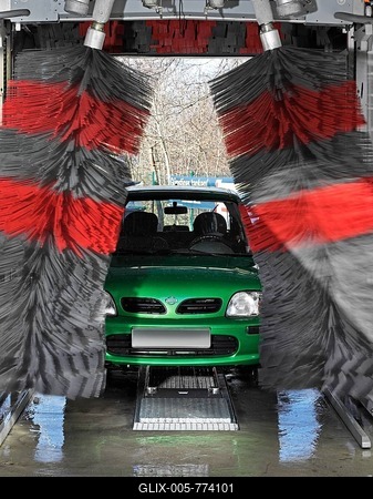 Car wash-stock-foto