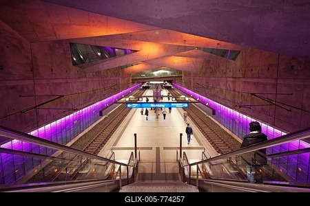 Subway station Rathaus Süd, Bochum, Ruhr Area, North Rhine-Westphalia, Germany-stock-foto
