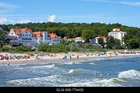 Beach at Bansin, Usedom Island, Mecklenburg-Western Pomerania, Germany, Europe-stock-foto