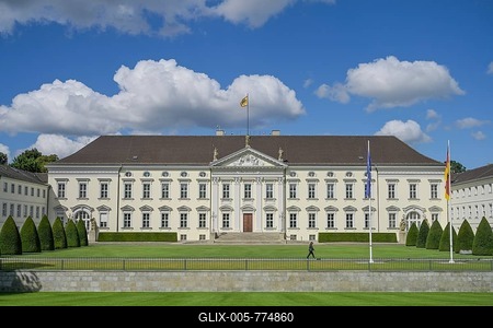 Bellevue Palace, Tiergarten, Mitte, Berlin, Germany-stock-foto