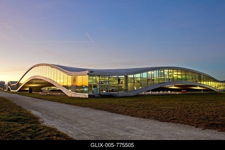 Rolex Learning Center, Swiss Federal Institute of Technology in Lausanne, EPFL, Lausanne, Switzerland-stock-foto