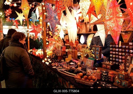 Christmas market, Stuttgart, Baden-Württemberg, Germany-stock-foto