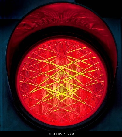 Red traffic light, North Rhine-Westphalia, Germany-stock-foto