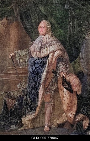 Louis XVI, French Louis XVI (born 23 August 1754 in Versailles Palace as Prince Louis-August of France, Duke of Berry, French Prince Louis-Auguste de France, duc de Berry, died 21 January 1793 in Paris) from the House of Bourbon became Dauphin after the death of his father in 1765 and King of France and Navarre after that of his grandfather in 1774, Historical, digitally restored reproduction from a 19th century original, Record date not stated-stock-foto