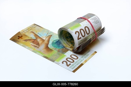 New banknotes of Switzerland, CHF 200, series 9, Switzerland-stock-foto
