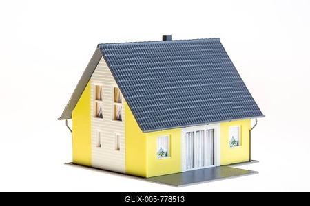Home symbol, home-model, privately owned home, ownership-stock-foto