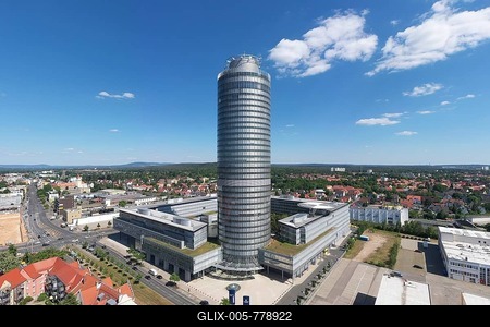 Building complex, Business Tower Nuremberg, BTN, height 135m, Nürnberger Versicherung, Ostendstr. 100, district Tullnau, Nuremberg, Middle Franconia, Franconia, Bavaria, Germany-stock-foto