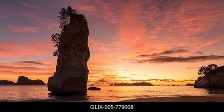 Cathedral Cove, Oceania, Cathedral Cove Marina Reserve, Coromandel Peninsula, Waitako, North Island, New Zealand-stock-foto