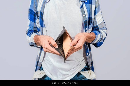 Concept of frustrated people without money. Hands showing an empty wallet, Hands of people showing an empty wallet to the camera, Person with economic problems showing an empty wallet-stock-foto