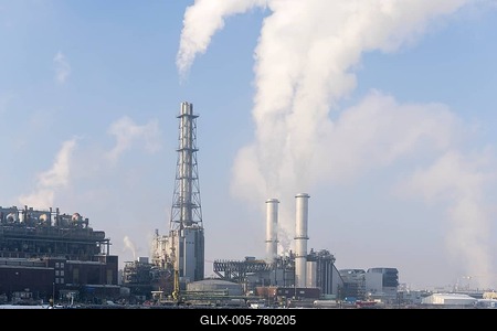 BASF plant site on the banks of the Rhine, chemical company, foggy mood, Ludwigshafen, Rhineland-Palatinate, Germany-stock-foto