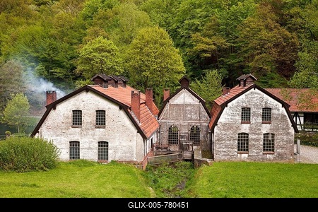 Zinc mill in the open-air museum, Hagen, Ruhr district, North Rhine-Westphalia, Germany-stock-foto