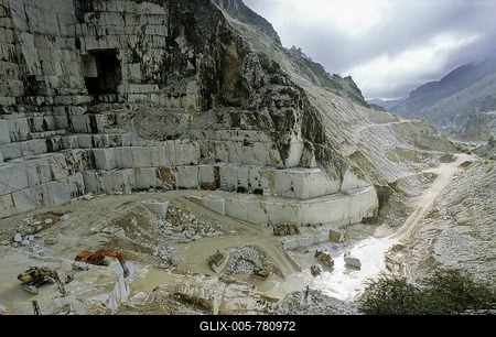 Cave di Fantiscritti, marble quarry near Carrara, Massa-Carrara Province, Tuscany, Italy, Europe-stock-foto