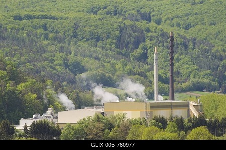 Paper factory, W. Hamburger AG, Pitten, Lower Austria, Austria, Europe-stock-foto