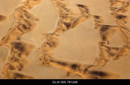 Sand dunes and quad bike tracks in Namib Desert near Swakopmund, aerial view, Namib Desert, Namibia-stock-foto