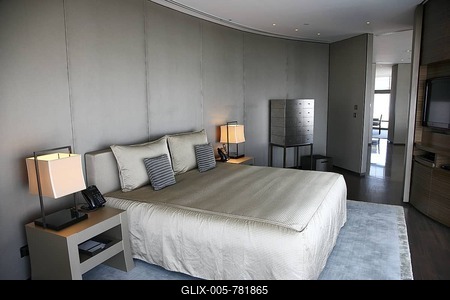 Suite in the Armani Hotel in the Burj Khalifa, Dubai, United Arab Emirates, Middle East-stock-foto