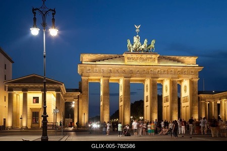 Brandenburg Gate, Pariser Platz, Berlin, Germany-stock-foto