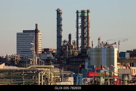 Chempark, Chemical Park, Bayer AG, Leverkusen, North Rhine-Westphalia, Germany-stock-foto
