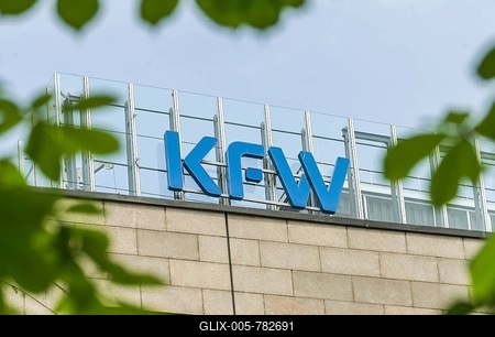 Kreditanstalt für Wiederaufbau, Head Office, Palmengartenstraße, Frankfurt am Main, Hesse, Germany-stock-foto