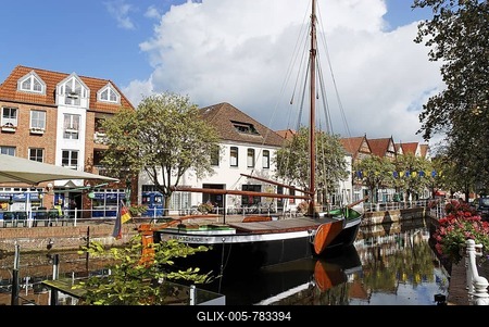 Fleth of Buxtehude, Buxtehude, Lower Saxony, Germany, Europe-stock-foto
