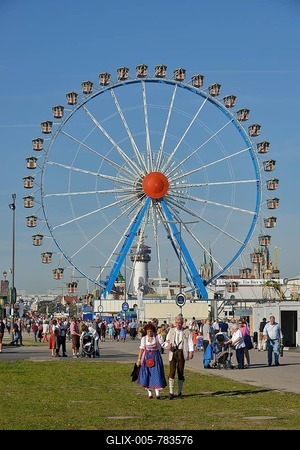 Ferris wheel, Oktoberfest, Munich, Upper Bavaria, Bavaria, Germany-stock-foto