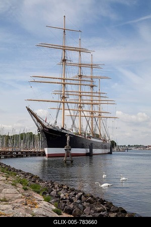 Passat sailing ship, Priwall, Travemünde, Lübeck, Schleswig-Holstein, Germany-stock-foto