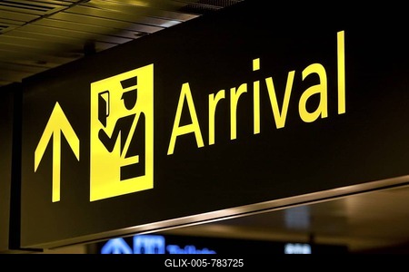 Indicator board in the airport of Changi, Singapore, Indonesia.-stock-foto