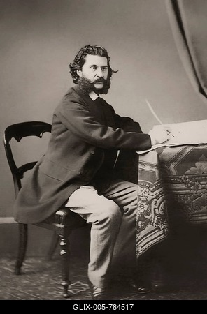 Johann Baptist Strauss II, 1825  1899, Austrian composer and violinist, 1879, digitally edited according to a photography-stock-foto