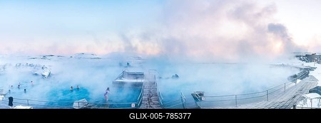 View of the geothermal Myvatn Nature Baths, North Iceland, Iceland-stock-foto
