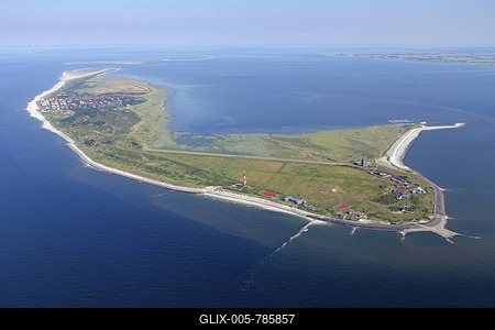 Aerial view, Wangerooge, East Frisian Island, East Frisia, Lower Saxony, Germany, Europe-stock-foto