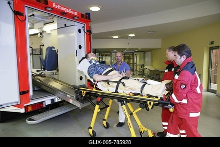 Casualty unit, emergency room of a hospital, Germany-stock-foto