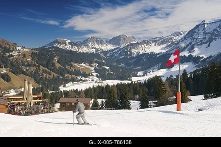 Soerenberg in winter, Bernese Oberland, Switzerland, Europe-stock-foto